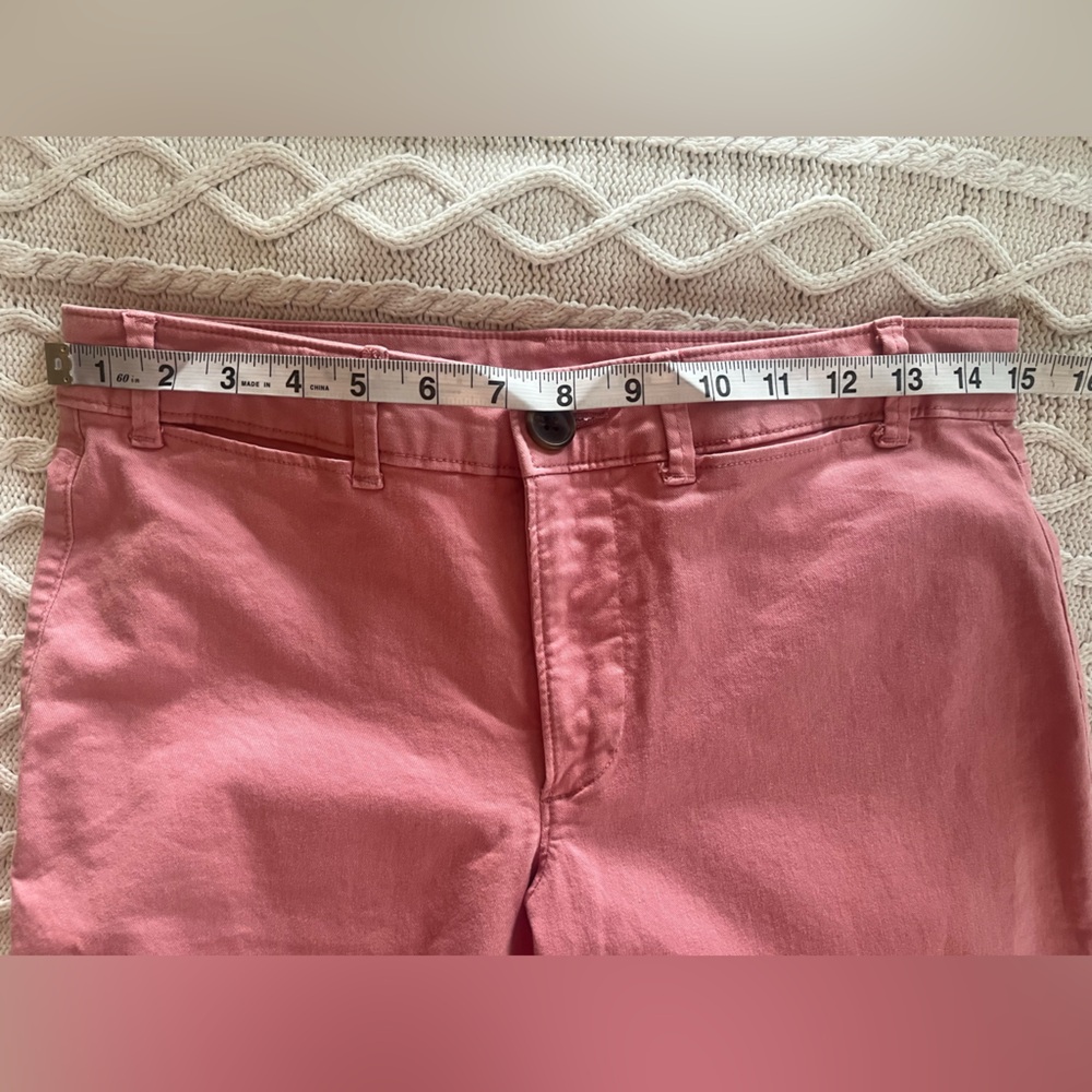Old Navy Pink Melon Color Women's khaki Cropped Pants size 4 - Picture 2 of 16
